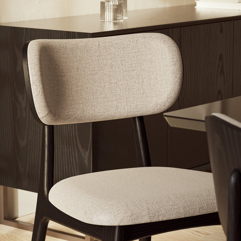 Claudia Side Chair - Urbia Chairs - Harvest Jute Ebano - HORNE