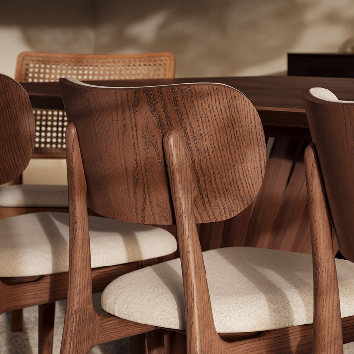Claudia Side Chair - Urbia Chairs - Harvest Natural Nogal - HORNE