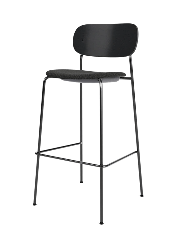 Co Bar Chair - Seat Upholstered - Audo Copenhagen Chairs - Natural Oak - Audo Bouclé 02 - HORNE