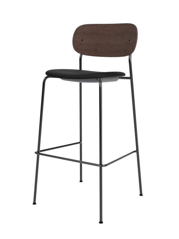 Co Bar Chair - Seat Upholstered - Audo Copenhagen Chairs - Natural Oak - Audo Bouclé 02 - HORNE