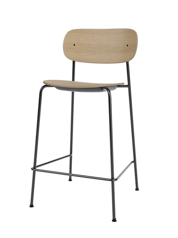 Co Counter Chair - Un - Upholstered - Audo Copenhagen Chairs - Dark Stained Oak - HORNE