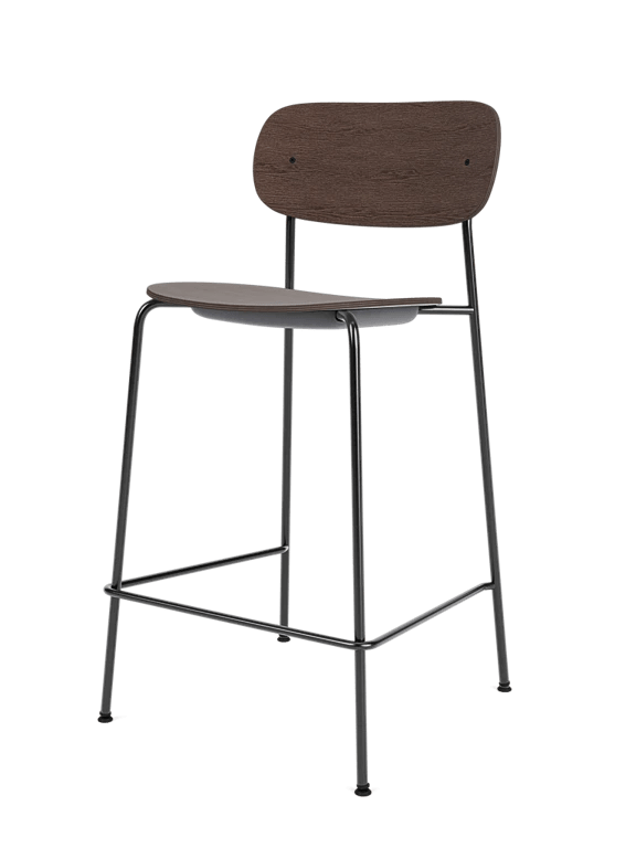 Co Counter Chair - Un - Upholstered - Audo Copenhagen Chairs - Dark Stained Oak - HORNE