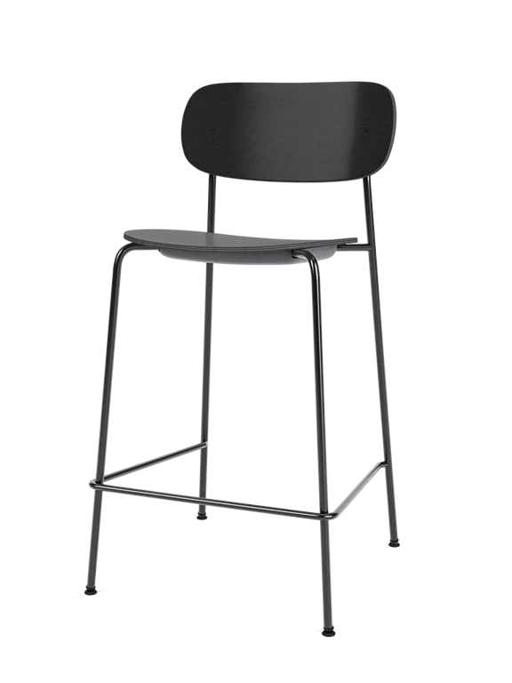 Co Counter Chair - Un - Upholstered - Audo Copenhagen Chairs - Black Oak - HORNE