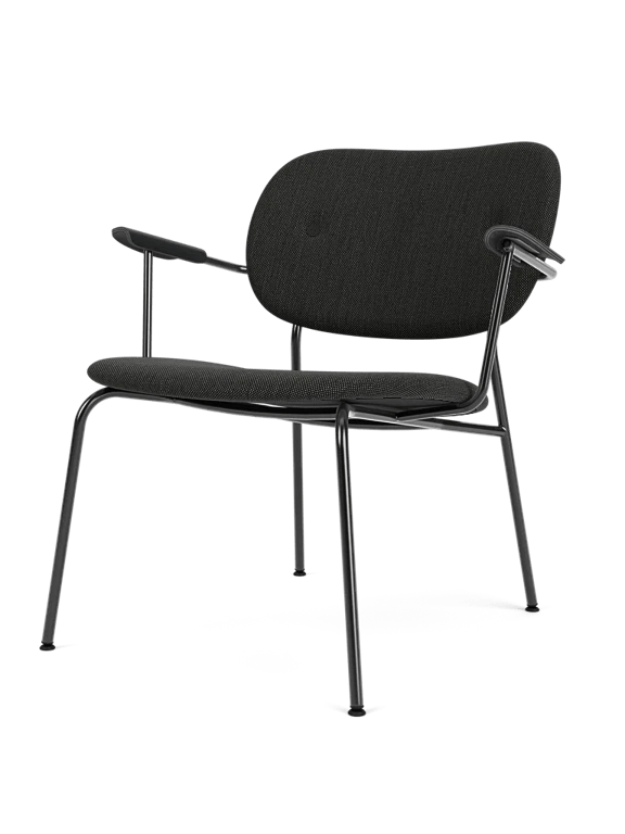 Co Lounge Chair - Fully Upholstered - Audo Copenhagen Chairs - Black Oak | Re - wool 0198 - HORNE