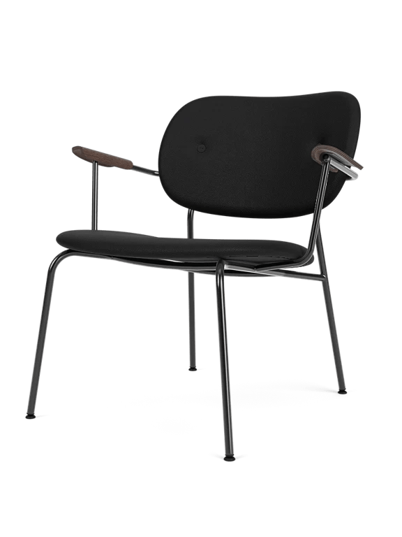 Co Lounge Chair - Fully Upholstered - Audo Copenhagen Chairs - Black Oak | Re - wool 0198 - HORNE