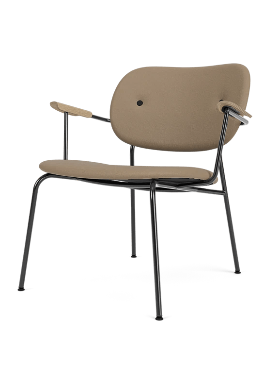 Co Lounge Chair - Fully Upholstered - Audo Copenhagen Chairs - Natural Oak | Sierra 1611 - HORNE