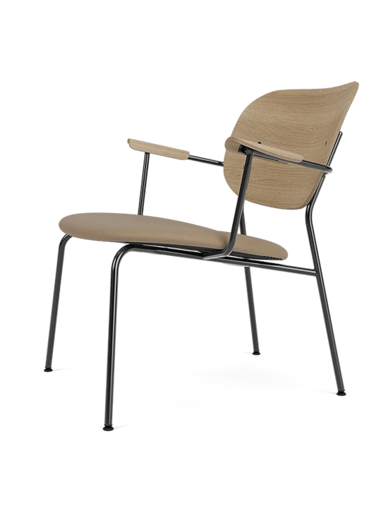Co Lounge Chair - Seat Upholstered - Audo Copenhagen Chairs - Natural Oak | Sierra 1611 - HORNE