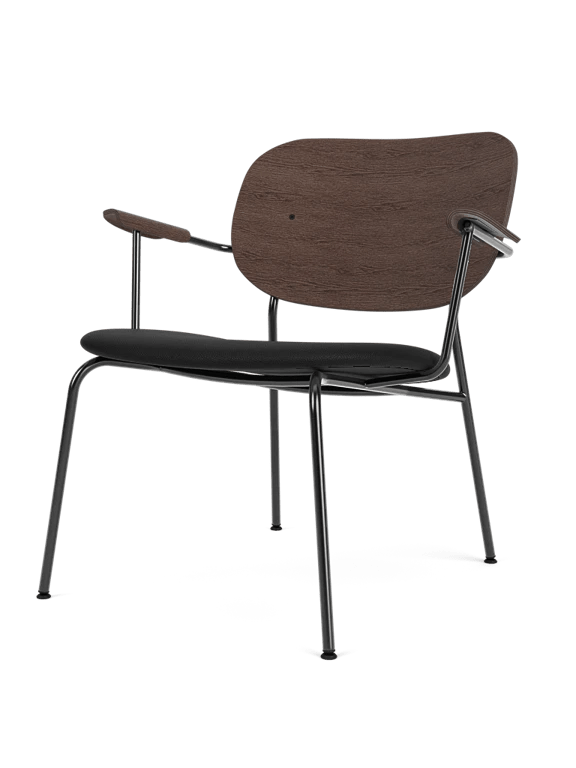 Co Lounge Chair - Seat Upholstered - Audo Copenhagen Chairs - Black Oak | Re - wool 0198 - HORNE