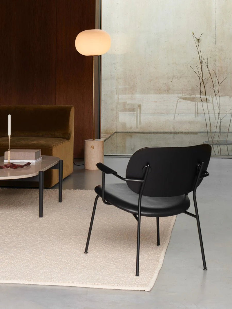 Co Lounge Chair - Seat Upholstered - Audo Copenhagen Chairs - Black Oak | Re - wool 0198 - HORNE