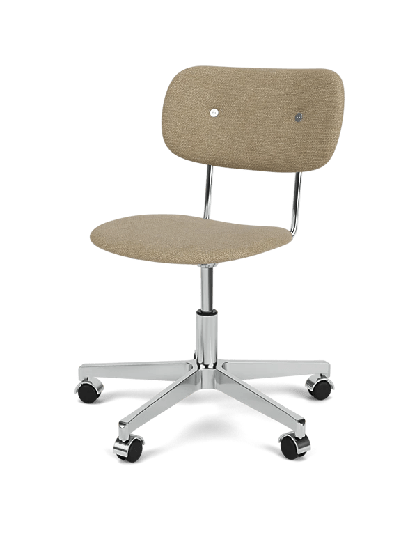 Co Task Chair - Fully Upholstered - Audo Copenhagen Chairs - With Arms - Dark Stained Oak/Sierra 0441 - HORNE