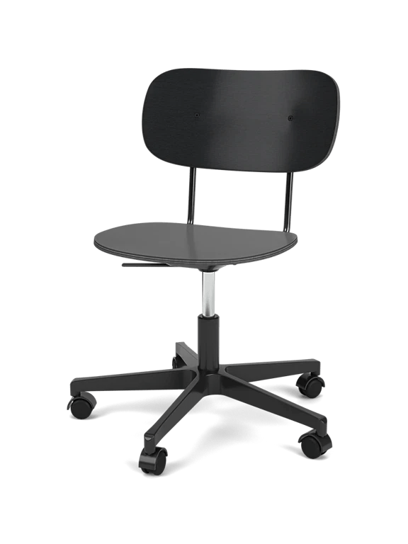 Co Task Chair - Un - Upholstered - Audo Copenhagen Chairs - Without armrests - Natural Oak - Black aluminium - HORNE