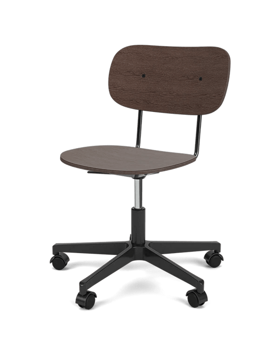 Co Task Chair - Un - Upholstered - Audo Copenhagen Chairs - Without armrests - Dark Stained Oak - Black aluminium - HORNE