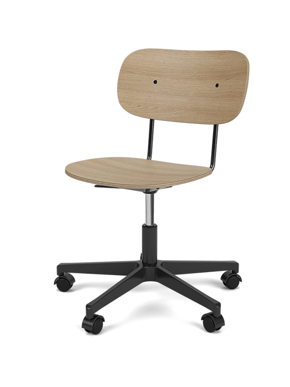 Co Task Chair - Un - Upholstered - Audo Copenhagen Chairs - Without armrests - Natural Oak - Black aluminium - HORNE