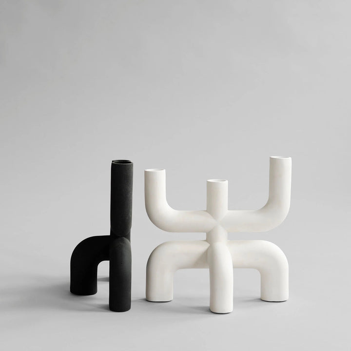 Cobra Candle Holder - 101 Copenhagen Candle Holders - Bone White - HORNE
