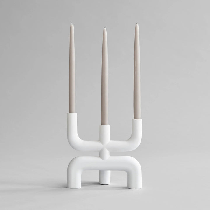 Cobra Candle Holder - 101 Copenhagen Candle Holders - Bone White - HORNE