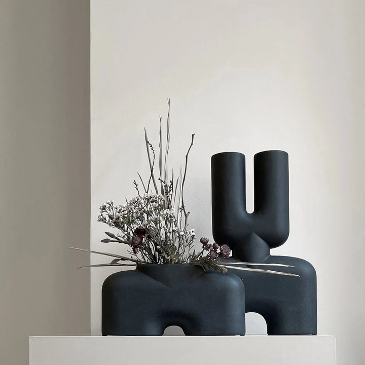 Cobra Vase Fat - 101 Copenhagen Vases - Black - HORNE