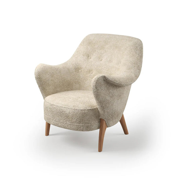 Cocktail Lounge Chair - Warm Nordic Chairs - Sheepskin Moonlight - HORNE