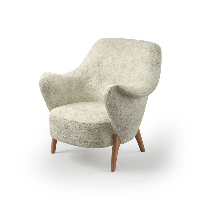 Cocktail Lounge Chair - Warm Nordic Chairs - Sheepskin Off White - HORNE