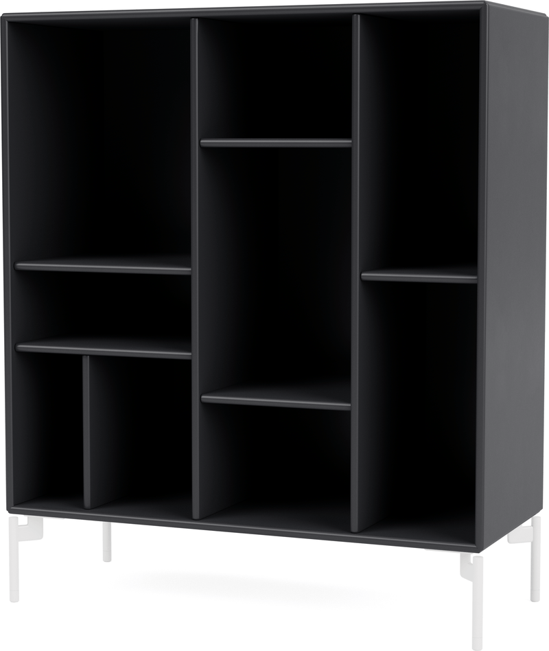 Compile Decorative Shelf - With Legs - Montana - Shelving - Anthracite - Matte Chrome - HORNE