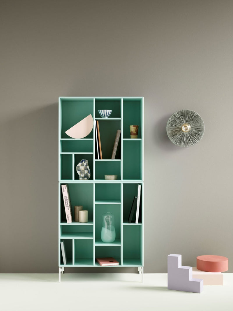 Compile Decorative Shelf - With Legs - Montana - Shelving - Anthracite - Matte Chrome - HORNE