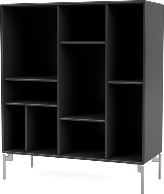 Compile Decorative Shelf - With Legs - Montana - Shelving - Anthracite - Matte Chrome - HORNE