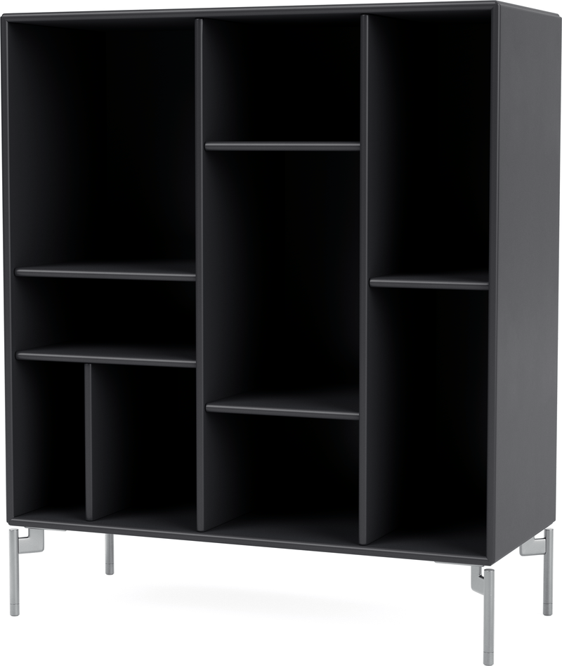 Compile Decorative Shelf - With Legs - Montana - Shelving - Anthracite - Matte Chrome - HORNE