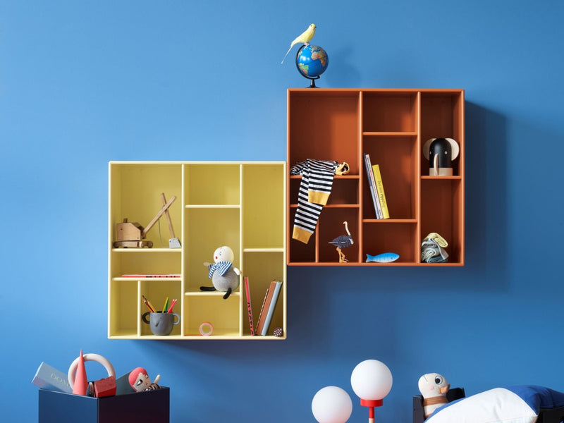 Compile Decorative Shelf - With Legs - Montana - Shelving - Anthracite - Matte Chrome - HORNE