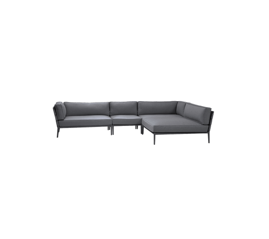 Stylish grey sectional sofa featuring a modern design, perfect for enhancing contemporary living spaces with comfort and elegance.
