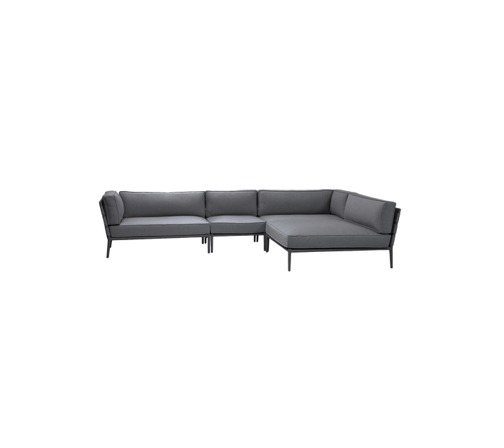 Stylish grey sectional sofa featuring a modern design, perfect for enhancing contemporary living spaces with comfort and elegance.