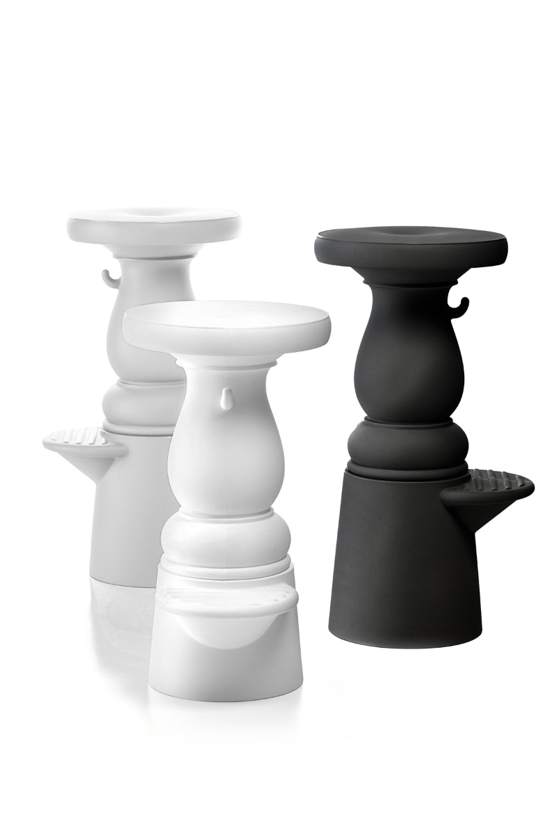 Container Bar Stool - Moooi Stools + Benches + Ottomans - HIGH - black - HORNE