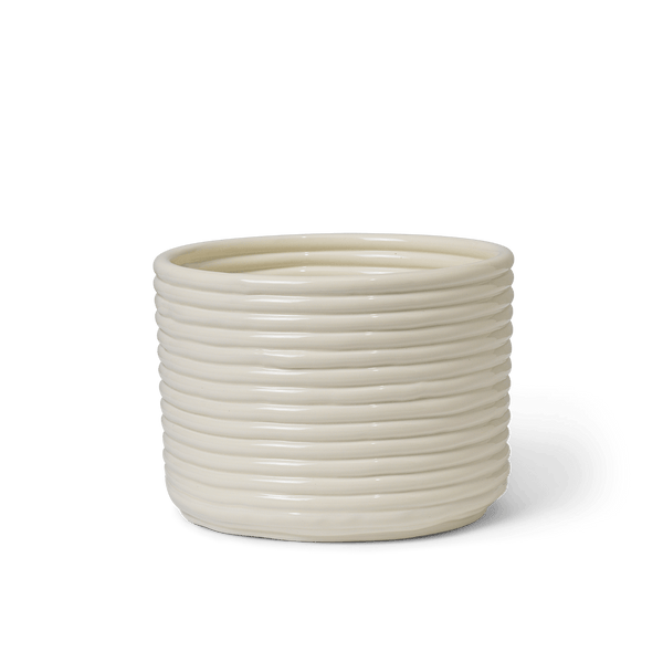 Corduroy Pot - Ferm Living - Pots & Planters - Off - White - HORNE