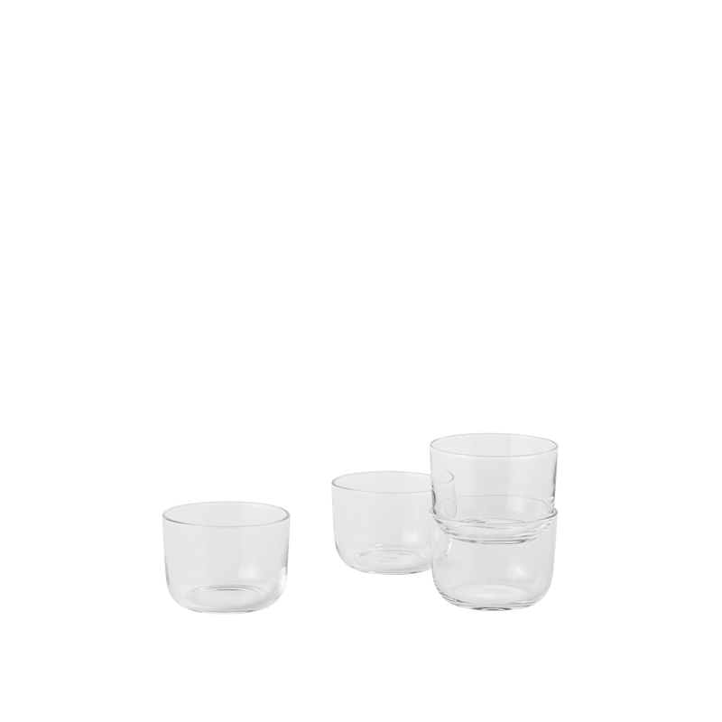 Corky Glasses - Set of 4 - Muuto Glassware - Clear - Low - HORNE