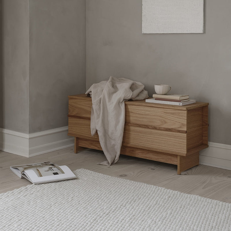 Correlation Bench - Medium - Oak Lacquered - by We Do Wood