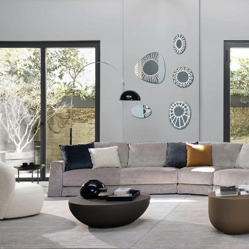 Coupé Arched Floor Lamp - Oluce - Floor Lamps - White - HORNE