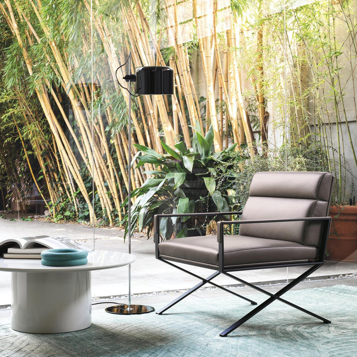Coupé Floor Lamp - Oluce - Floor Lamps - White - HORNE