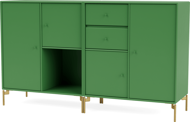 Couple Sideboard - With Legs - Montana - Shelving - Anthracite - Matte Chrome - HORNE