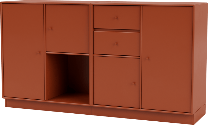 Couple Sideboard - With Plinth Base - Montana - Shelving - Anthracite - 1.2