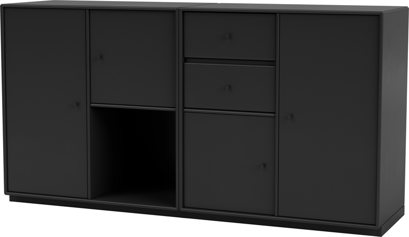 Couple Sideboard - With Plinth Base - Montana - Shelving - Anthracite - 1.2