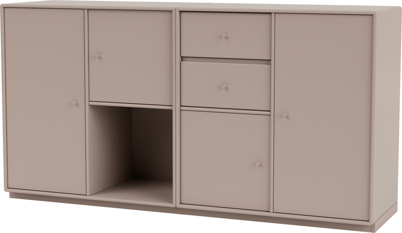 Couple Sideboard - With Plinth Base - Montana - Shelving - Anthracite - 1.2