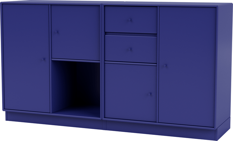 Couple Sideboard - With Plinth Base - Montana - Shelving - Anthracite - 1.2