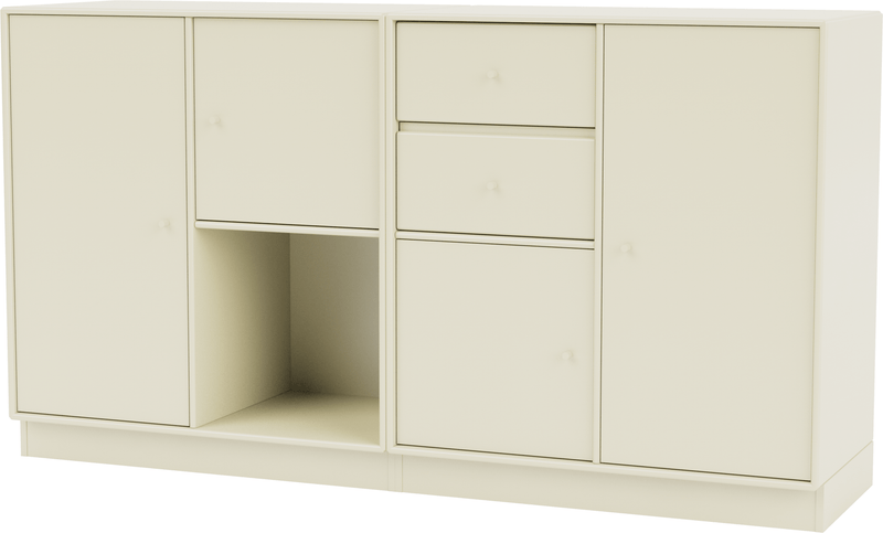 Couple Sideboard - With Plinth Base - Montana - Shelving - Anthracite - 1.2