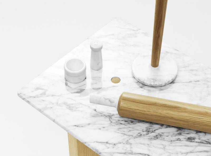Overstock - Craft Marble Salt & Pepper Shaker - White - Normann Copenhagen - Sale - HORNE