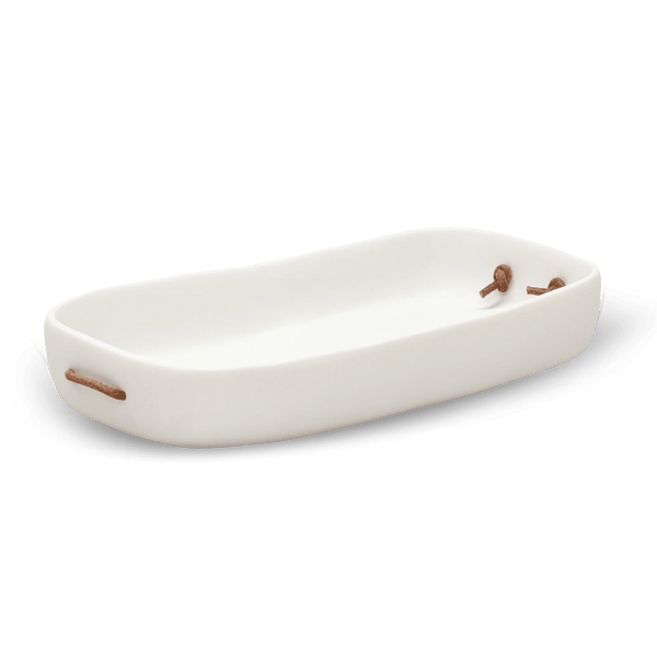 Cuadrado Vanity Tray - Tina Frey Bathroom Accessories - White - HORNE
