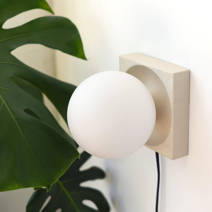 Cubic Sconce - Misewell Lamps - Bone - HORNE