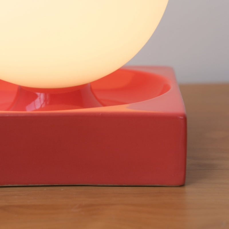 Cubic Table Lamp - Misewell Lamps - Pink Glossy - HORNE