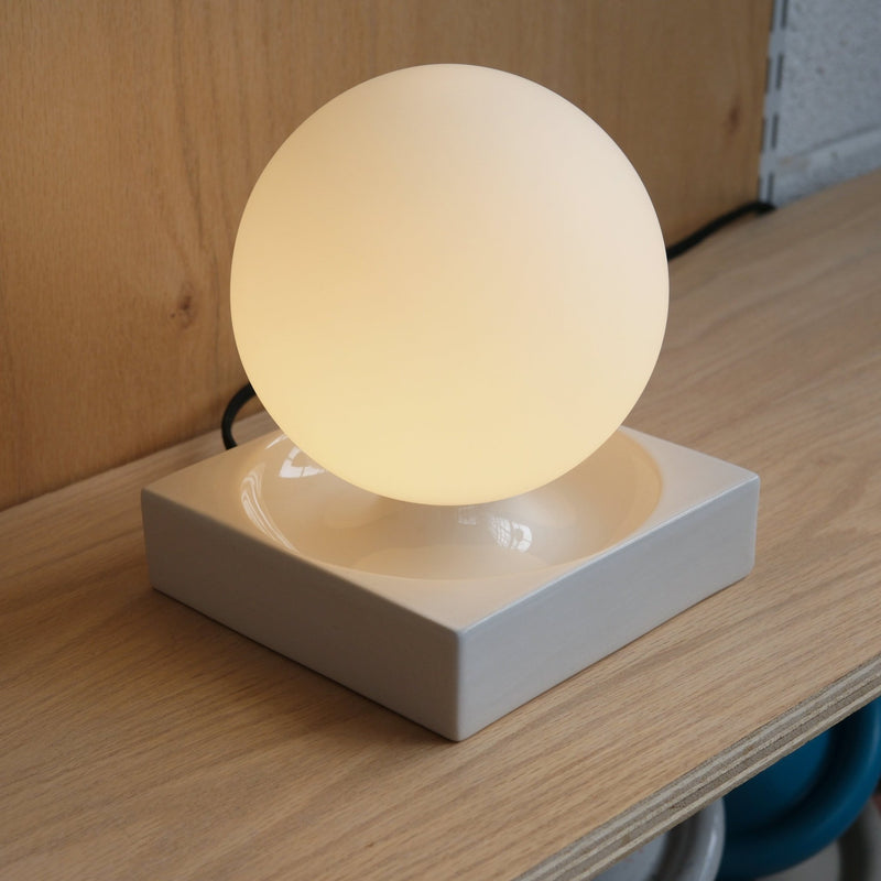 Cubic Table Lamp - Misewell Lamps - Pink Glossy - HORNE