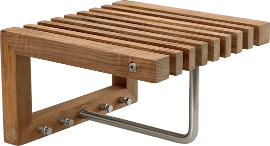 Cutter Mini Wardrobe - Skagerak by Fritz Hansen Coat + Key Racks - Teak - HORNE