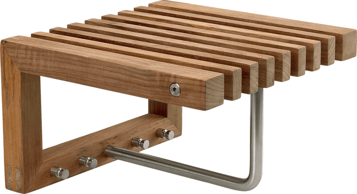 Cutter Mini Wardrobe - Skagerak by Fritz Hansen Coat + Key Racks - Teak - HORNE