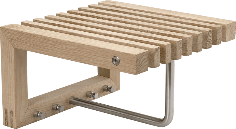 Cutter Mini Wardrobe - Skagerak by Fritz Hansen Coat + Key Racks - Teak - HORNE