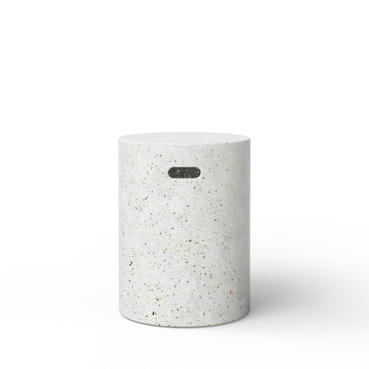 Cylinder Stool - Urbia Stools + Benches + Ottomans - Ivory Terrazzo - HORNE